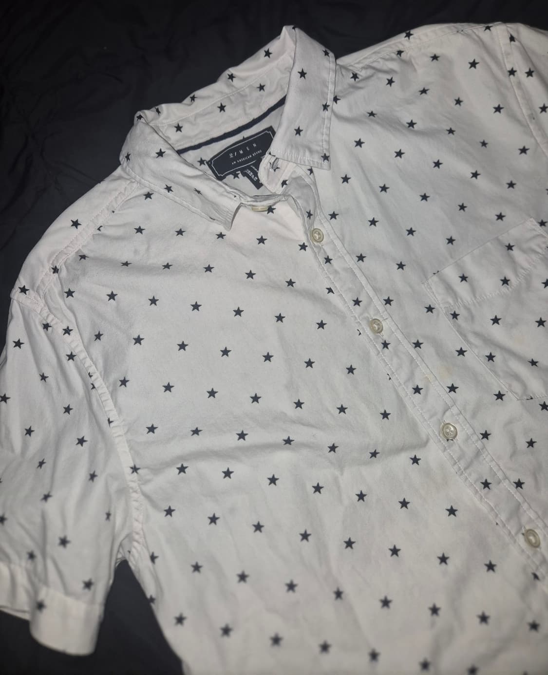 핀터깔 y2k 별무늬 스타 반팔 셔츠 상품이미지1