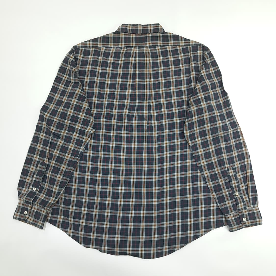 Co849 XL 폴로 랄프로렌 네이비 타탄체크 긴팔 셔츠 남방 상품이미지7