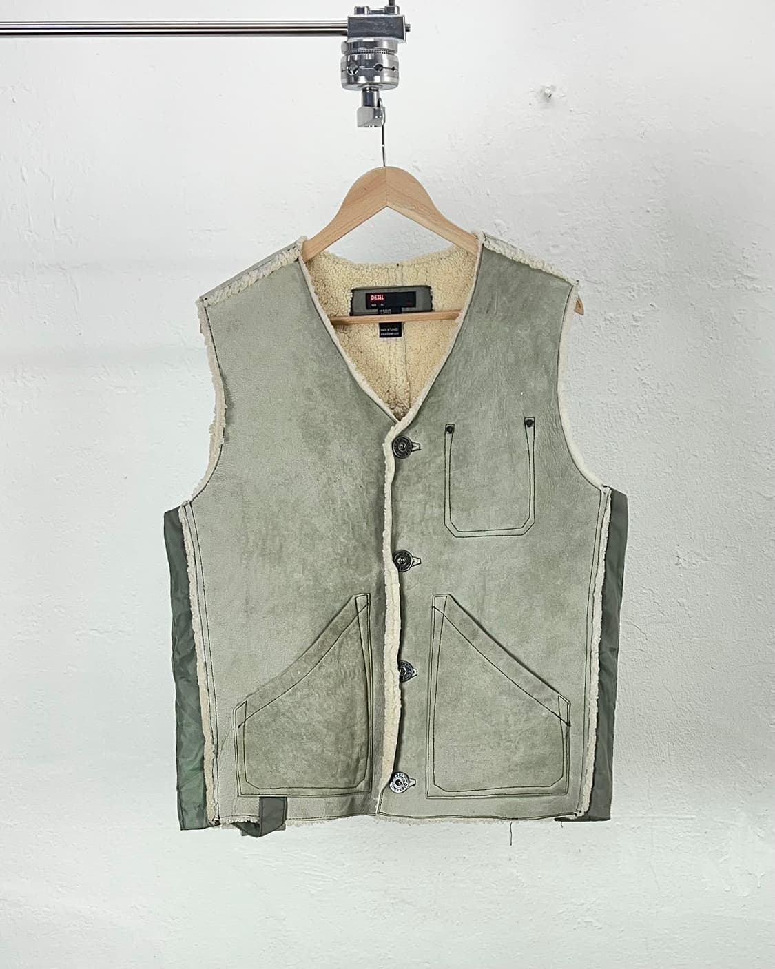 디젤 시안 스웨이드 벤틸 셰르파 유틸리티 베스트 상품이미지1