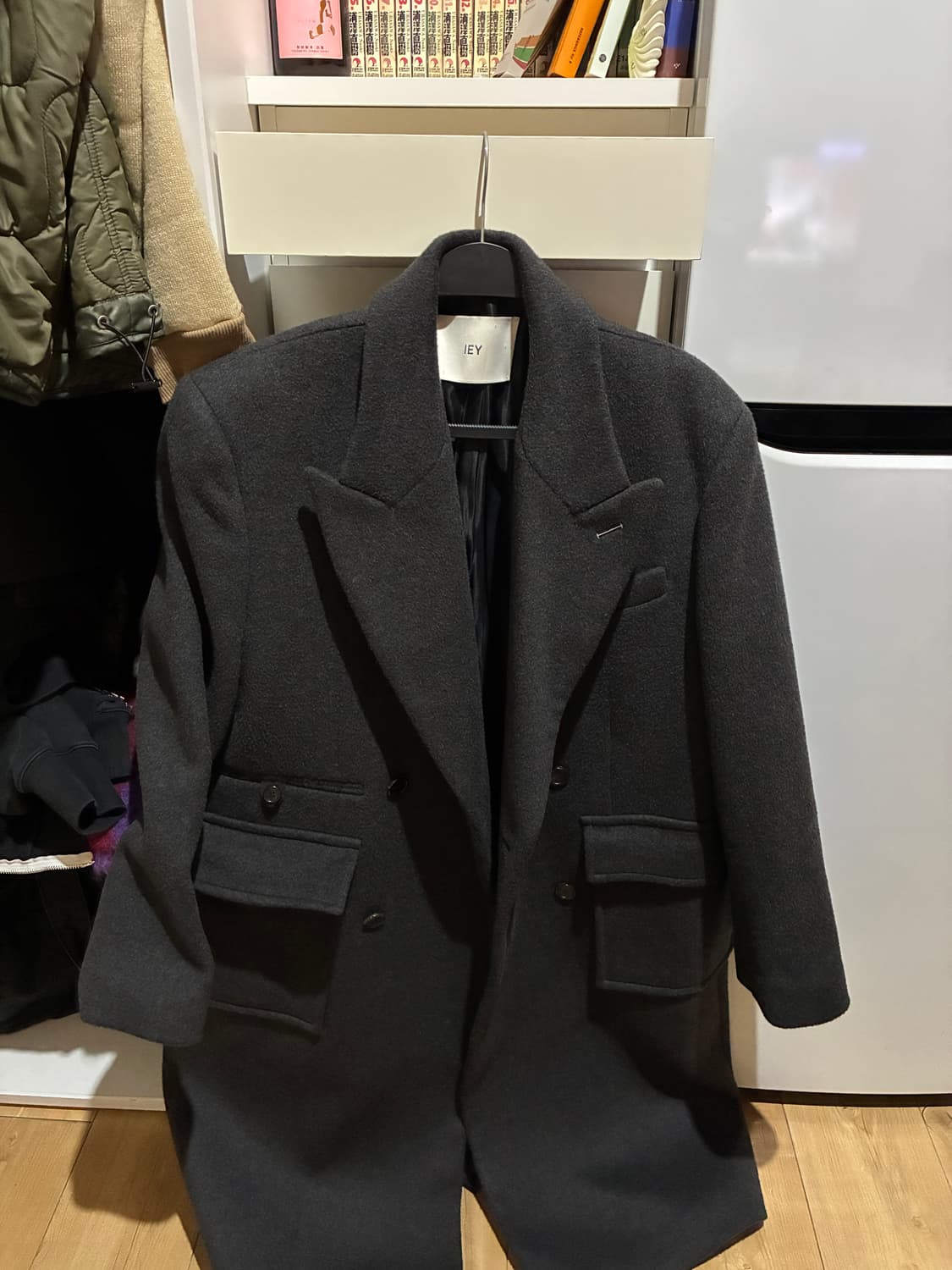 Iey 더블코트 다크그레이 m 상품이미지3