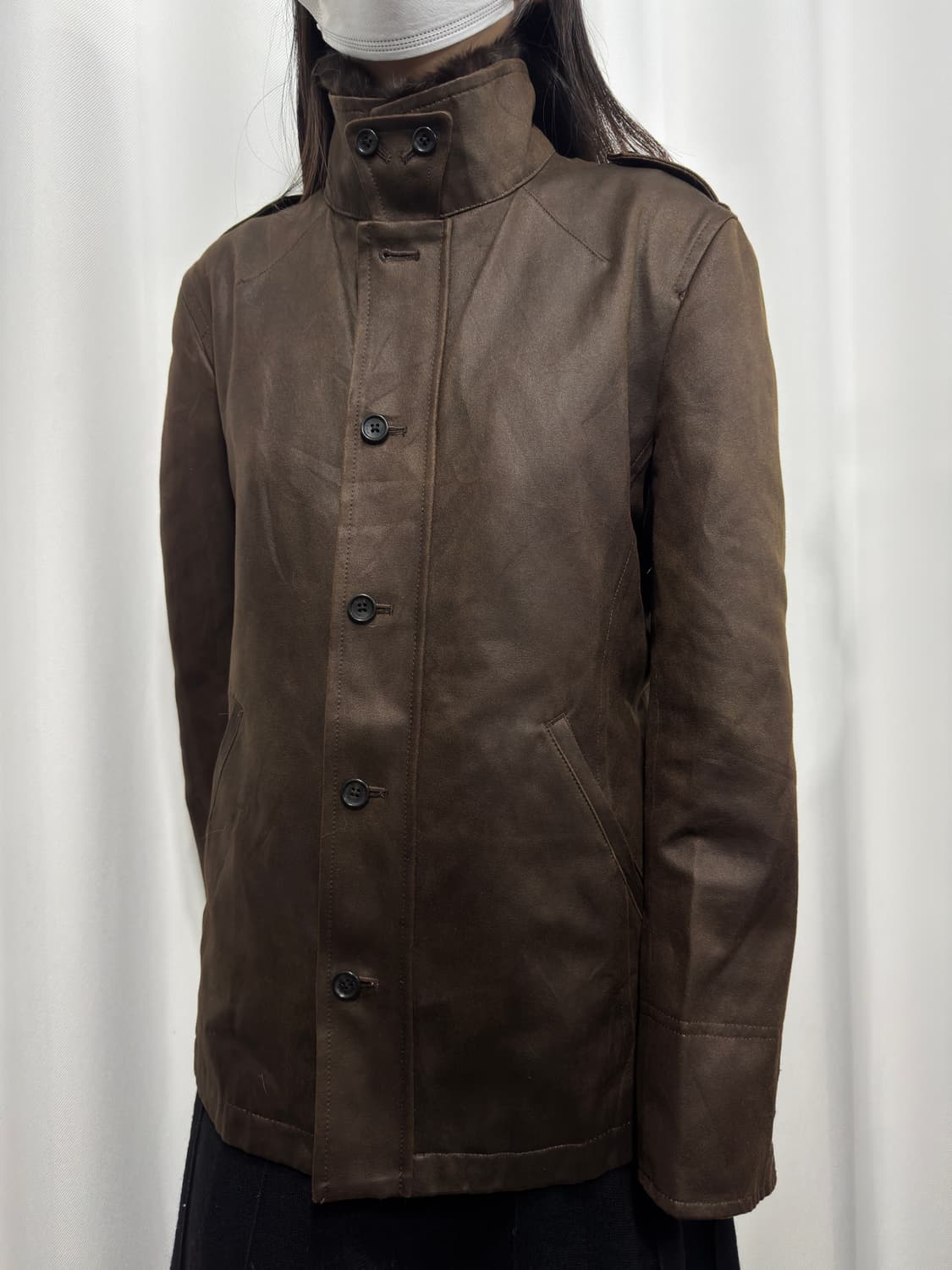 takeo kikuchi fur detail twoway jacket 상품이미지4