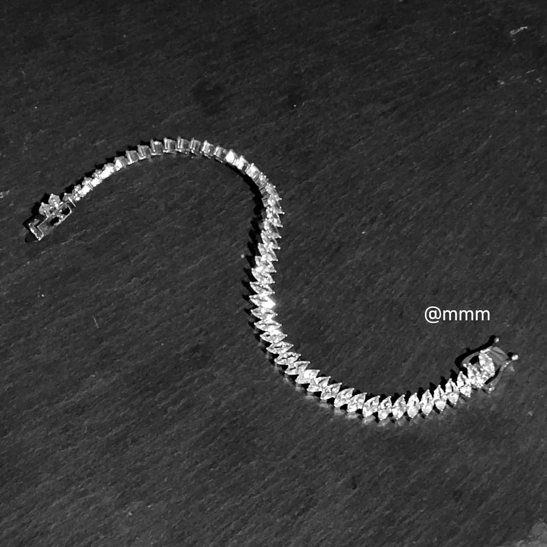 (Unisex) 영롱 바케트 테니스 팔찌 상품이미지4