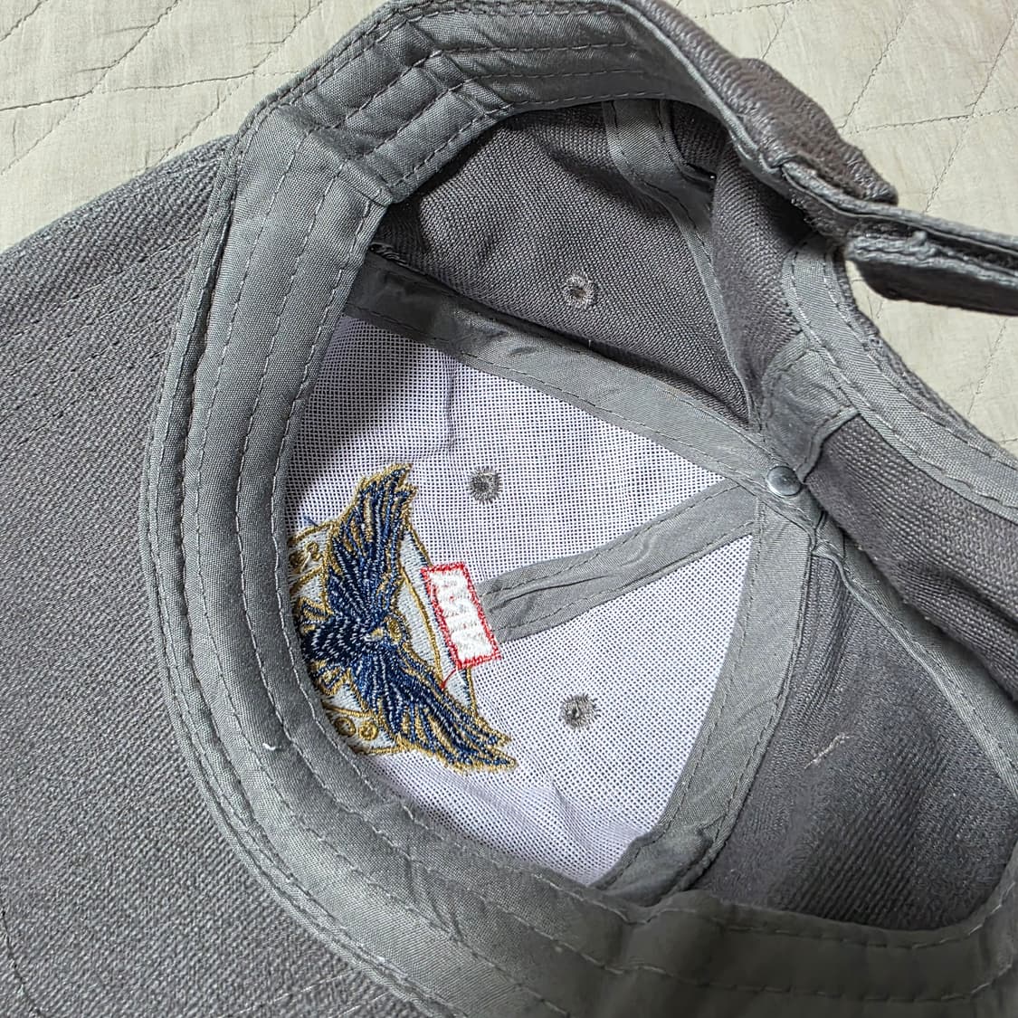 [OS] 빈티지 NRA 골든 이글 쉴드 6패널 캡 그레이 상품이미지5