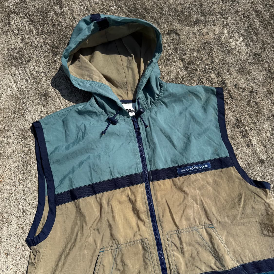 [L] 00s Nike ACG 나일론 후드 베스트 상품이미지5