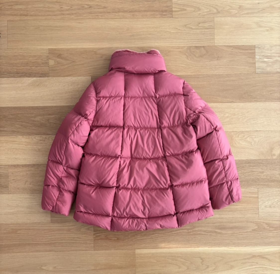 블루페페 서하얀 착용 구스다운 하프 패딩 55 상품이미지7