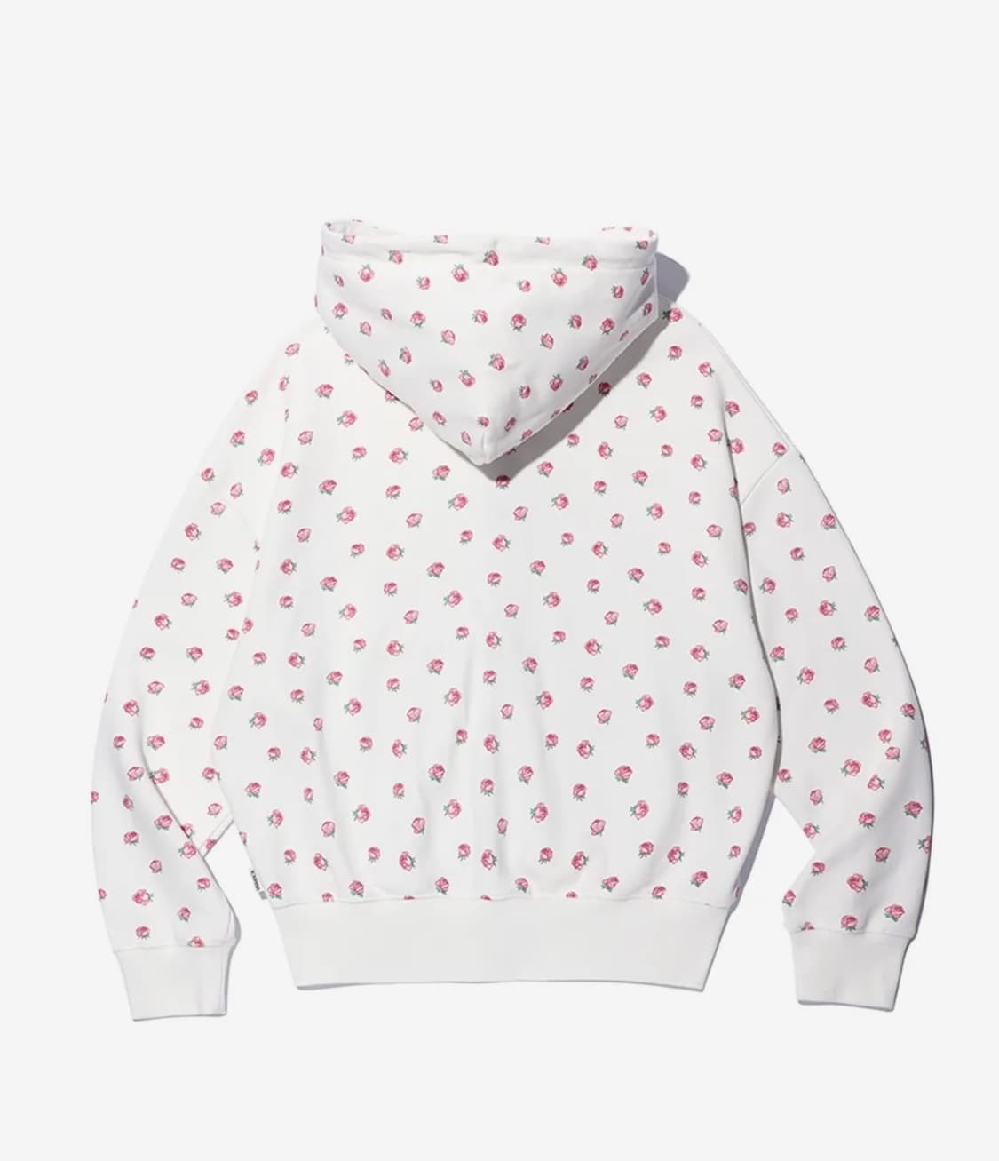 FLOWER PATTERN HOOD ZIP-UP WHITE 상품이미지2