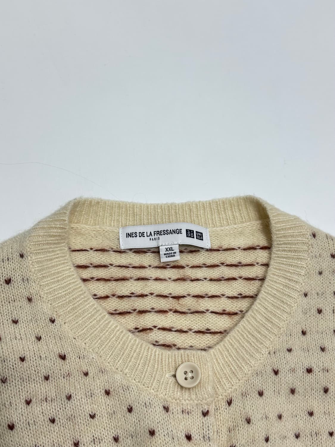 유니클로 X 이네스 노르딕 니트 가디건 상품이미지6