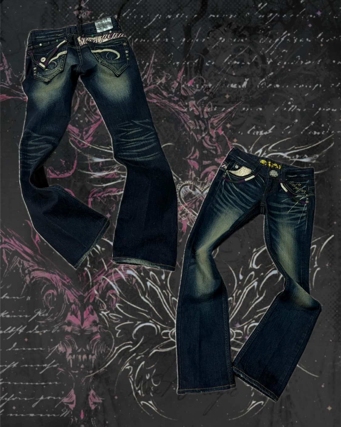 Y2K Red pepper poket detail lowrise pant 상품이미지1