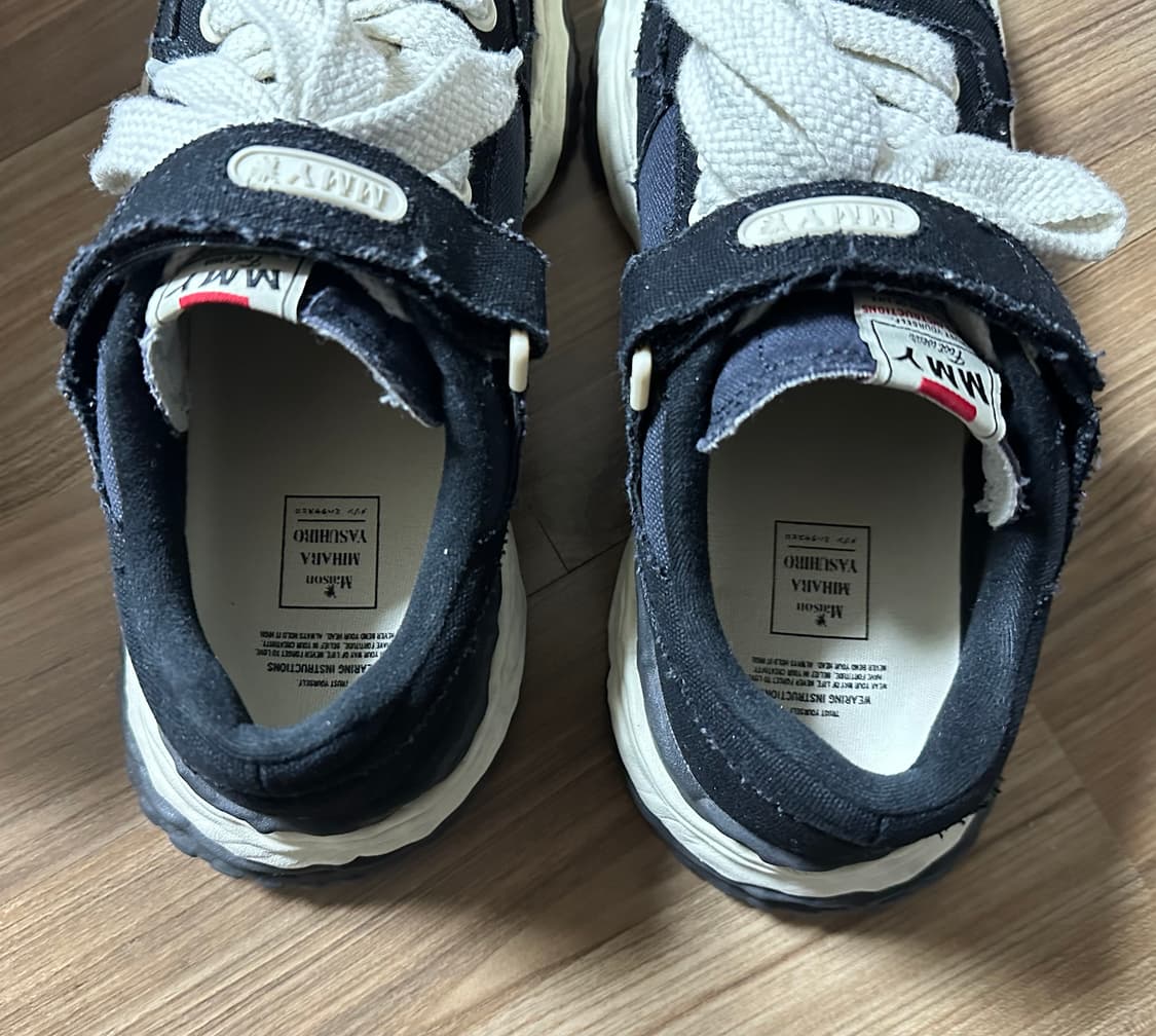 메종 미하라 야스히로 키스 OG 솔 캔버스 로우탑 스니커즈 블랙 42 상품이미지7