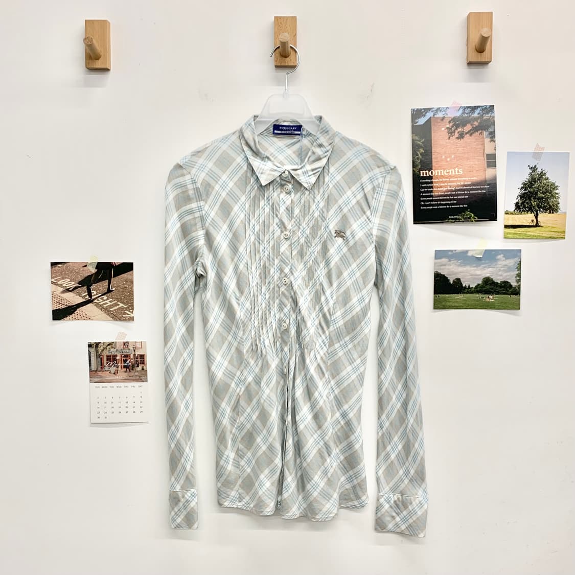 버버리 체크 블라우스  상품이미지1
