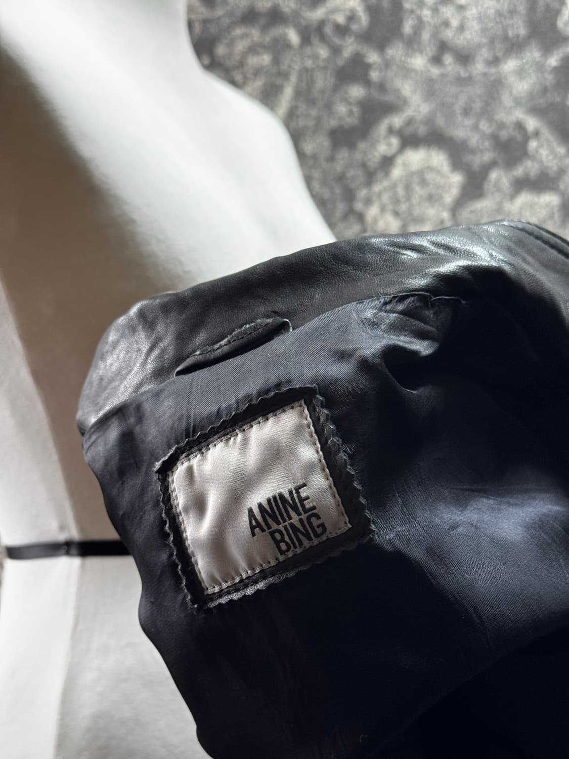 쉘 내추럴 라이더 가죽 자켓 상품이미지4