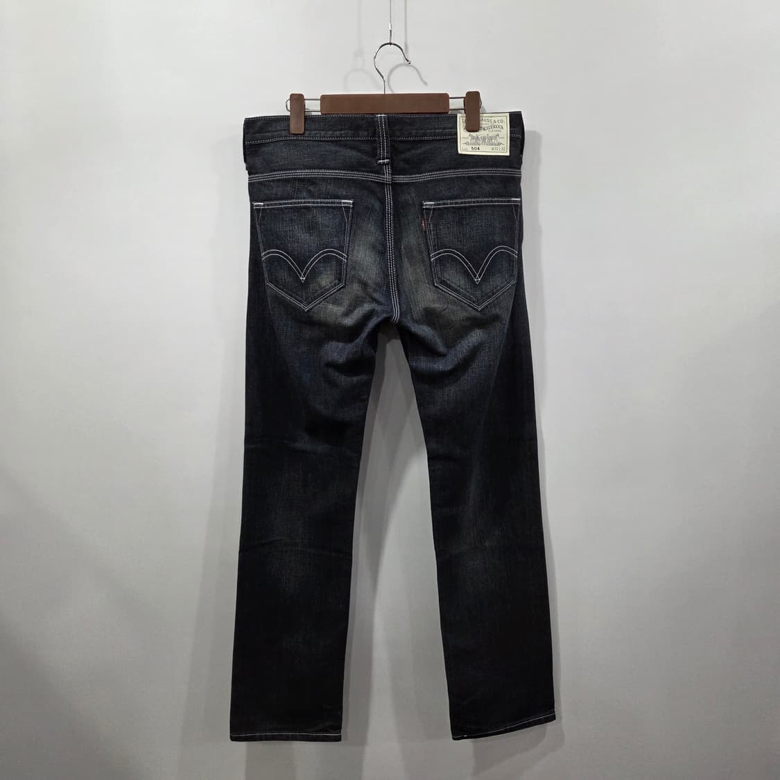 리바이스 504 진청 데님팬츠 32/32 상품이미지3