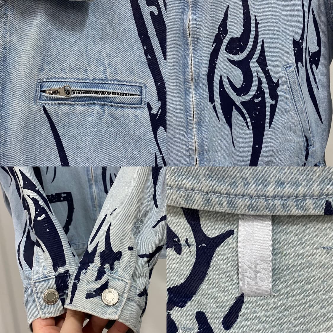 노매뉴얼 N.T 데님 자켓 라이트블루 상품이미지5