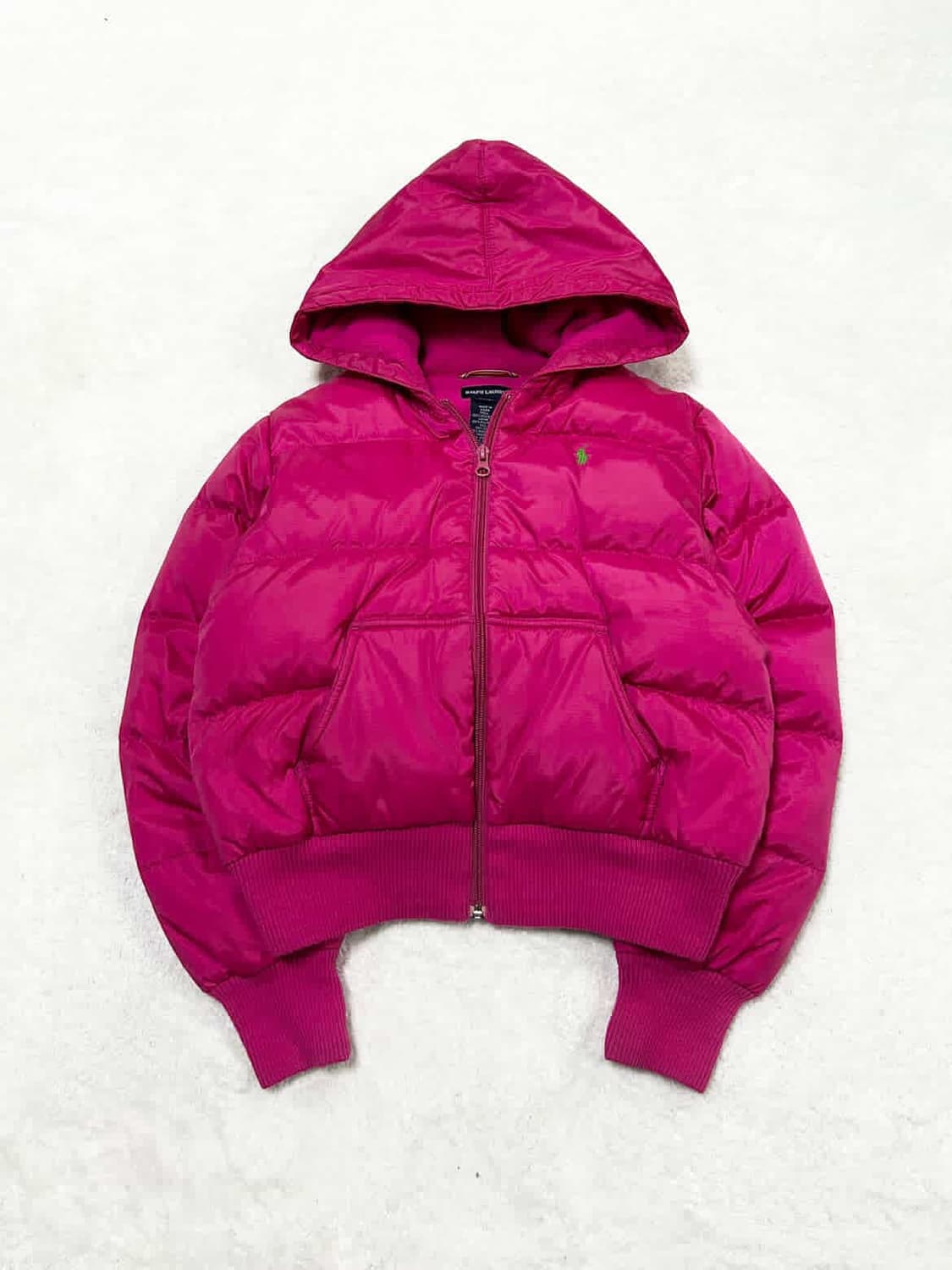 폴로 연두포니 핑크 숏패딩 상품이미지5