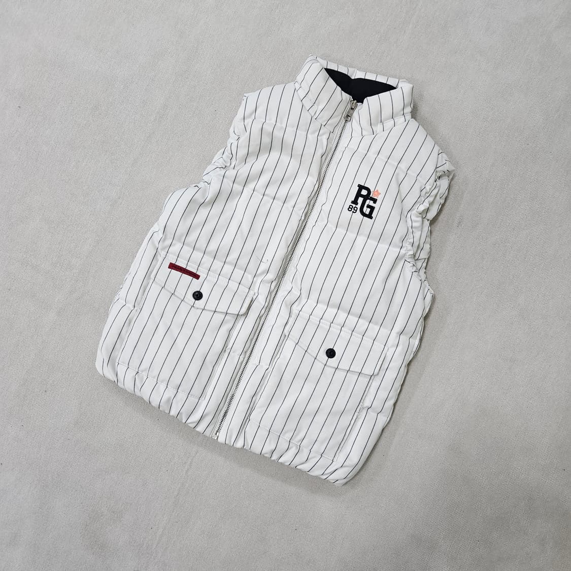 0 파리게이츠 여성 스트라이프 패딩 조끼 0327Y 상품이미지1