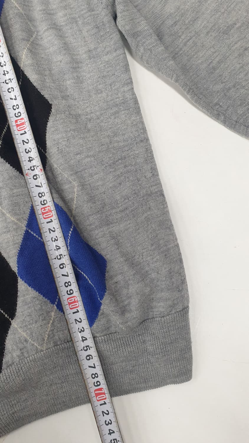 풋조이 아가일 울 반집업 방풍니트 L 상품이미지7