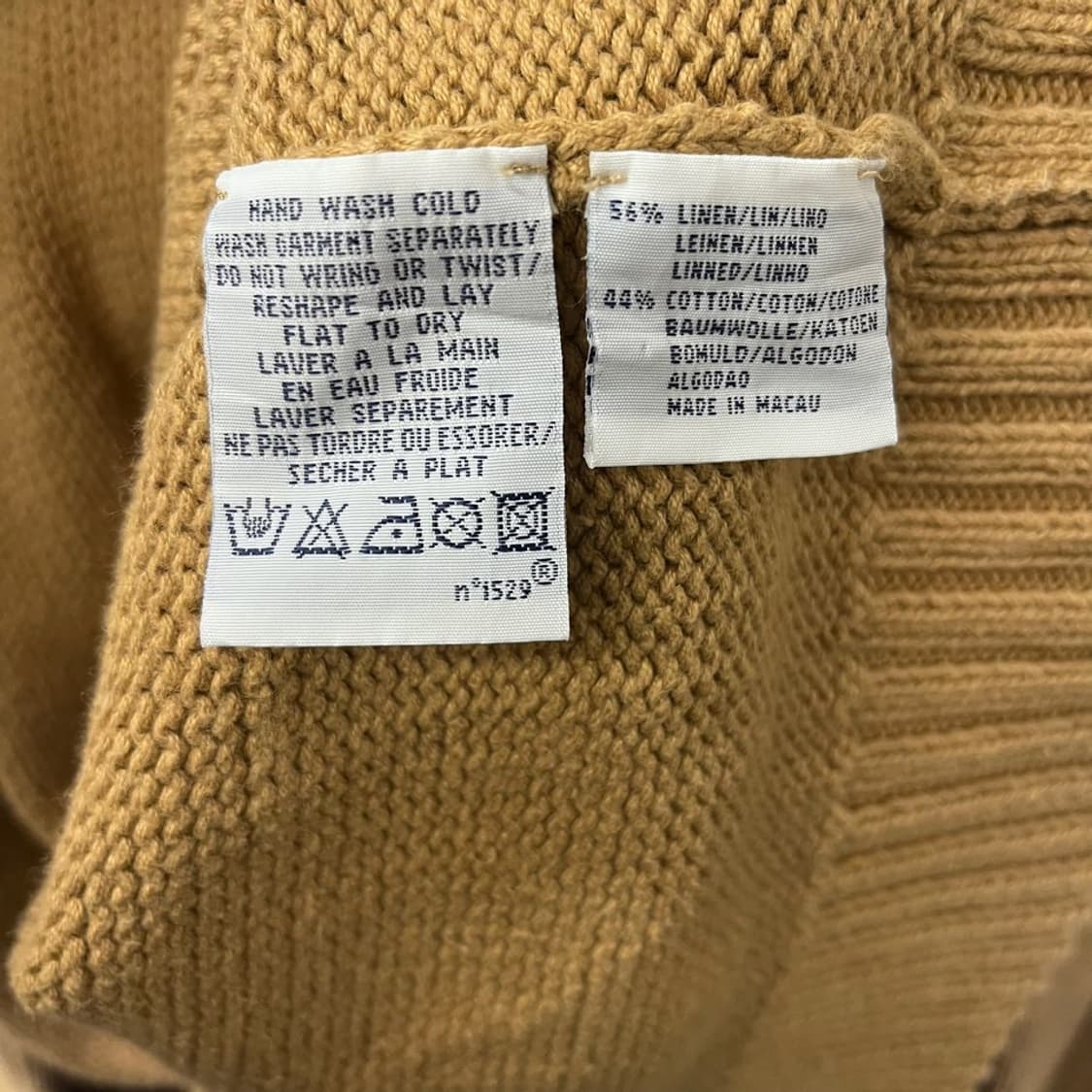 폴로 랄프로렌 스몰 로고 헤비 코튼 니트 스웨터 베이지 상품이미지6