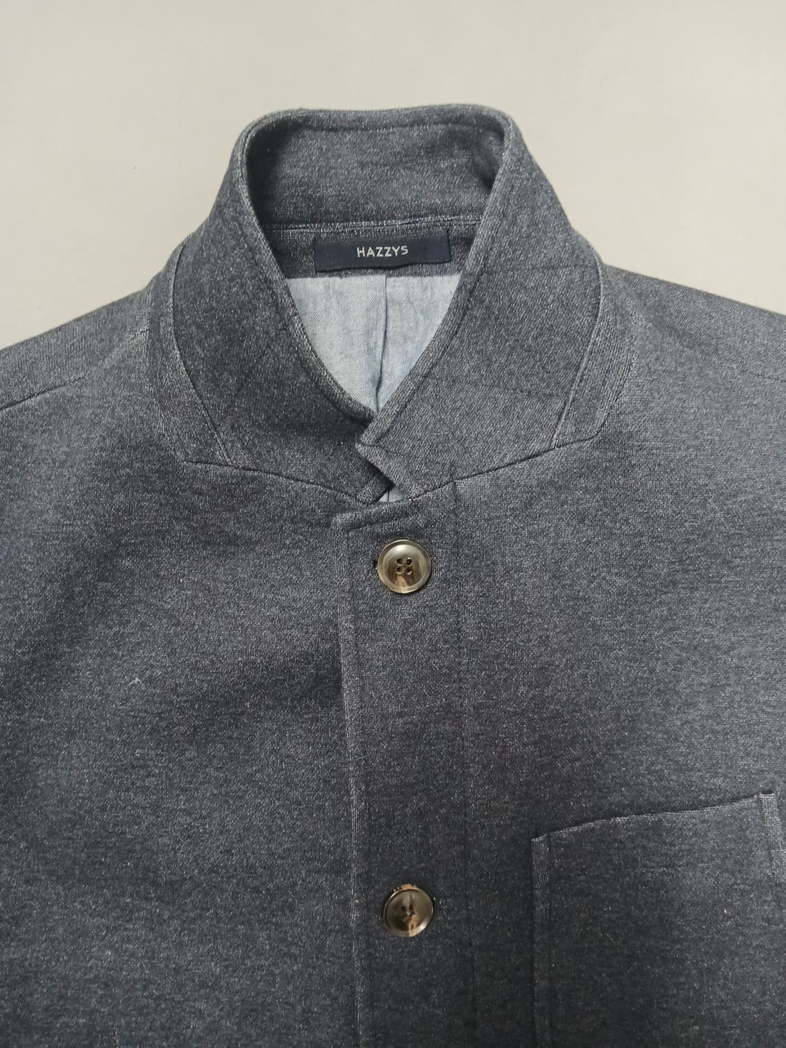 [105] 헤지스 차이나 카라 슬림핏 캐쥬얼 자켓 네이비 상품이미지2