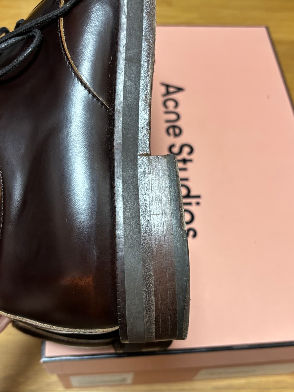 [40] 아크네 스튜디오 레더 더비 슈즈 (브라운) 상품이미지9