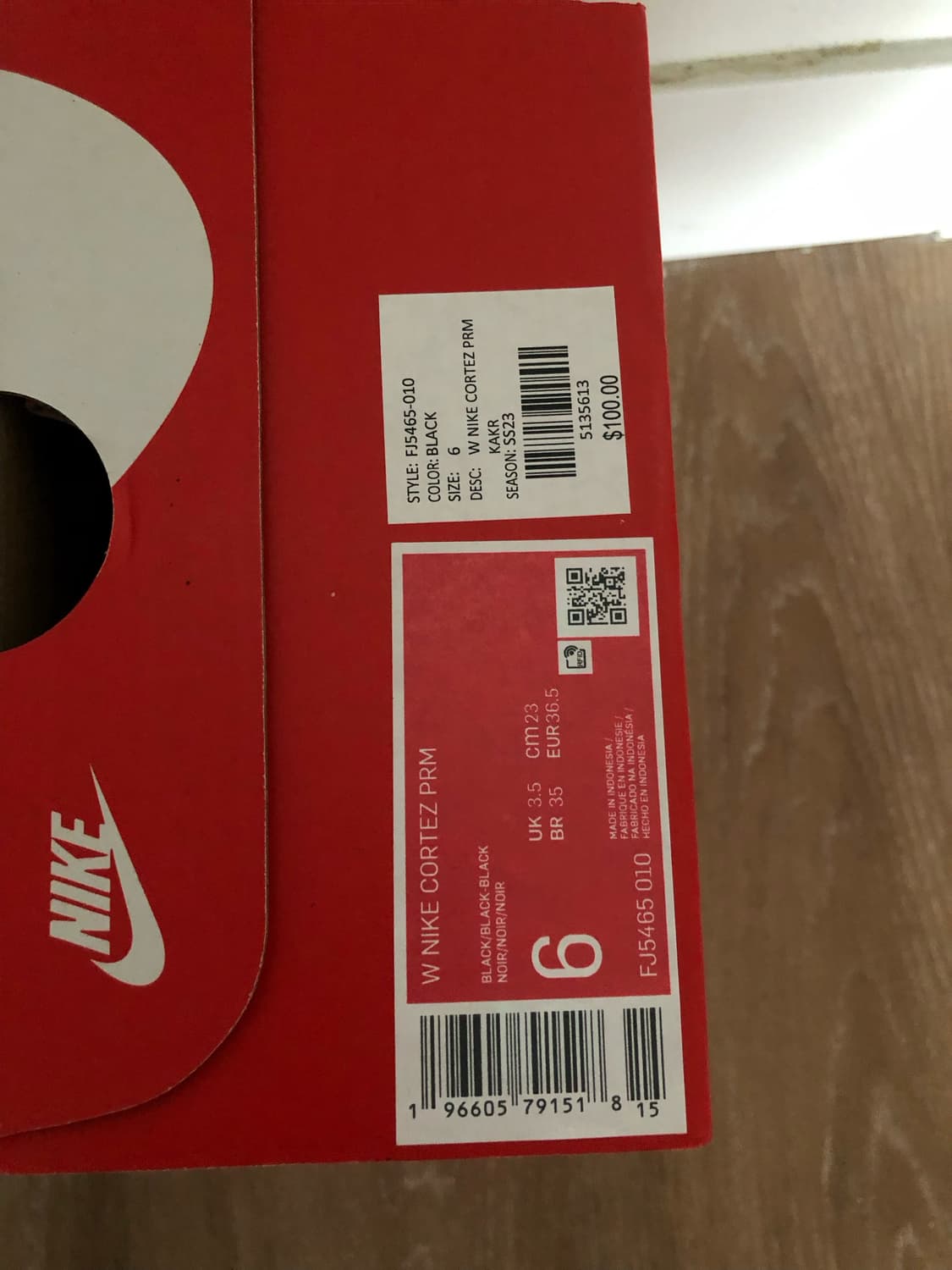 나이키 코르테즈 프리미엄 블랙 PRM 상품이미지7