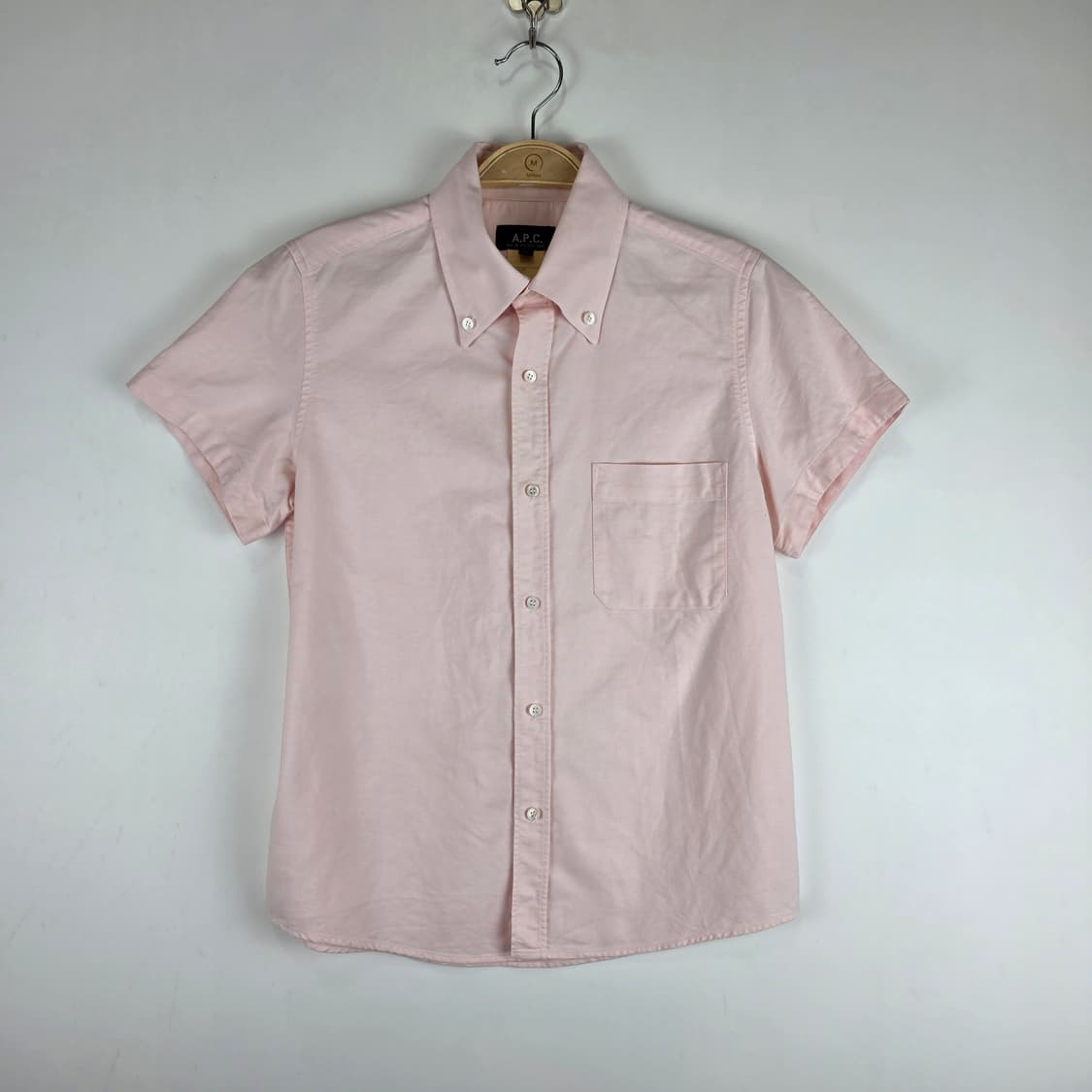 A.P.C 핑크 코튼 셔츠 상품이미지1