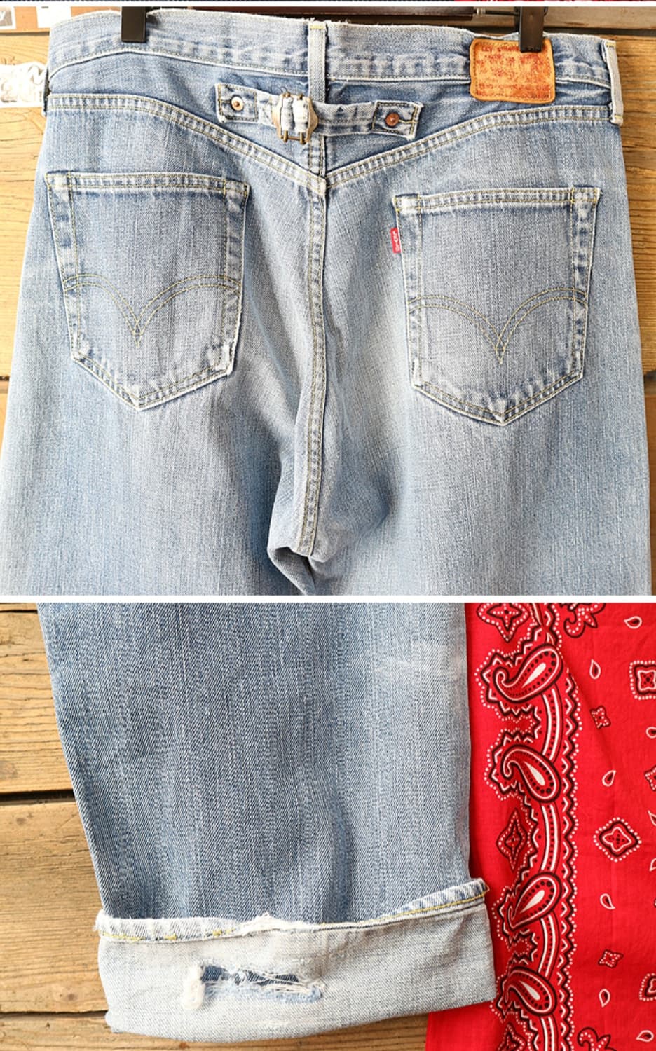 일본판 90S LEVIS LVC 리바이스 702XX 빅 E 셀비지
데님  상품이미지5