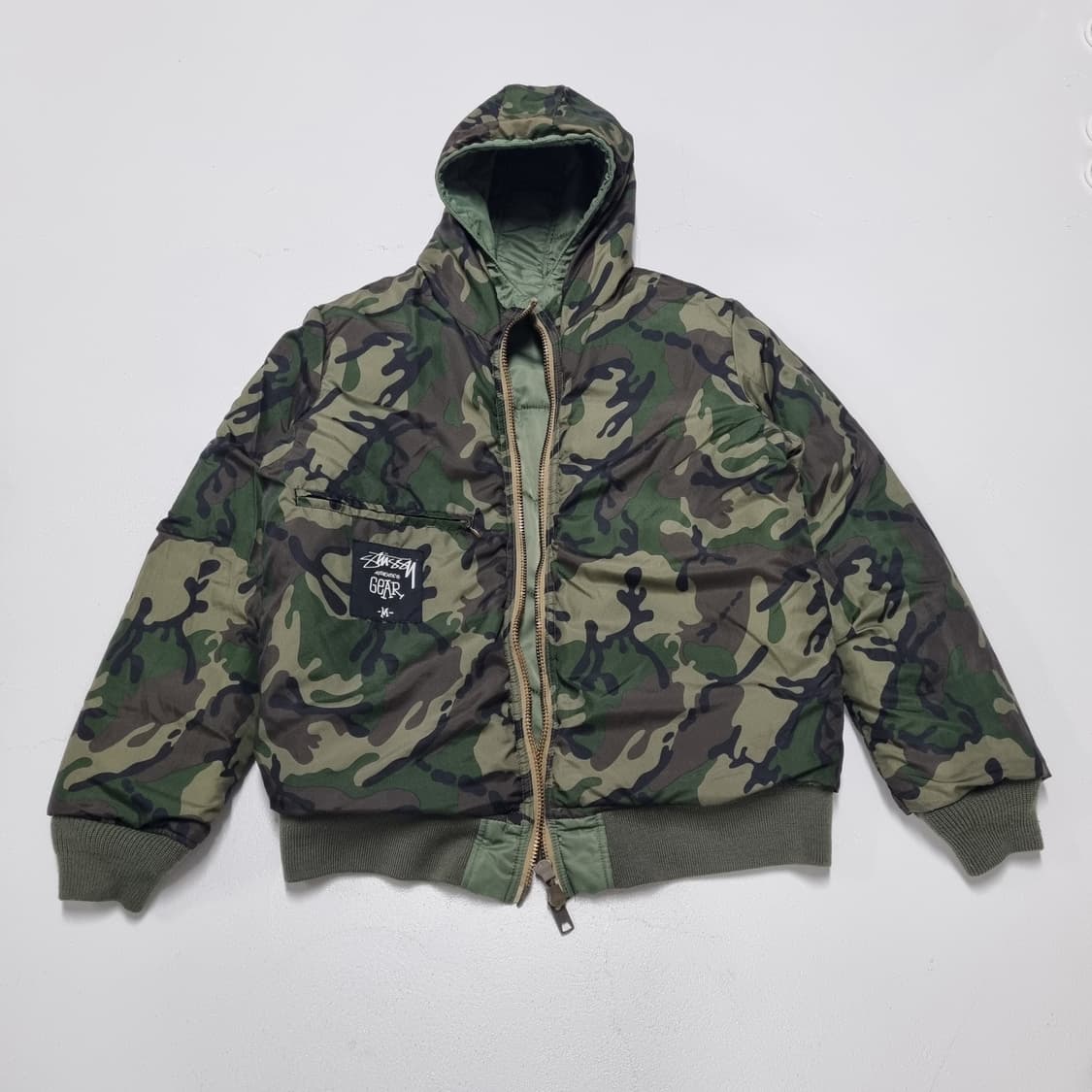 STUSSY x SCHOTT 봄버자켓 - M 상품이미지3