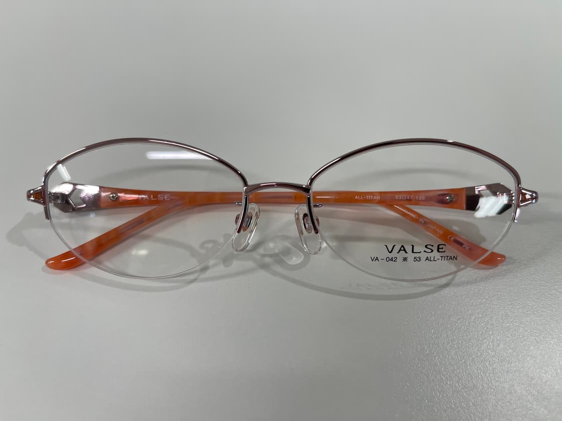 발스 VALSE 일본 티타늄 반무테 안경 빈티지 90s 6번 상품이미지7