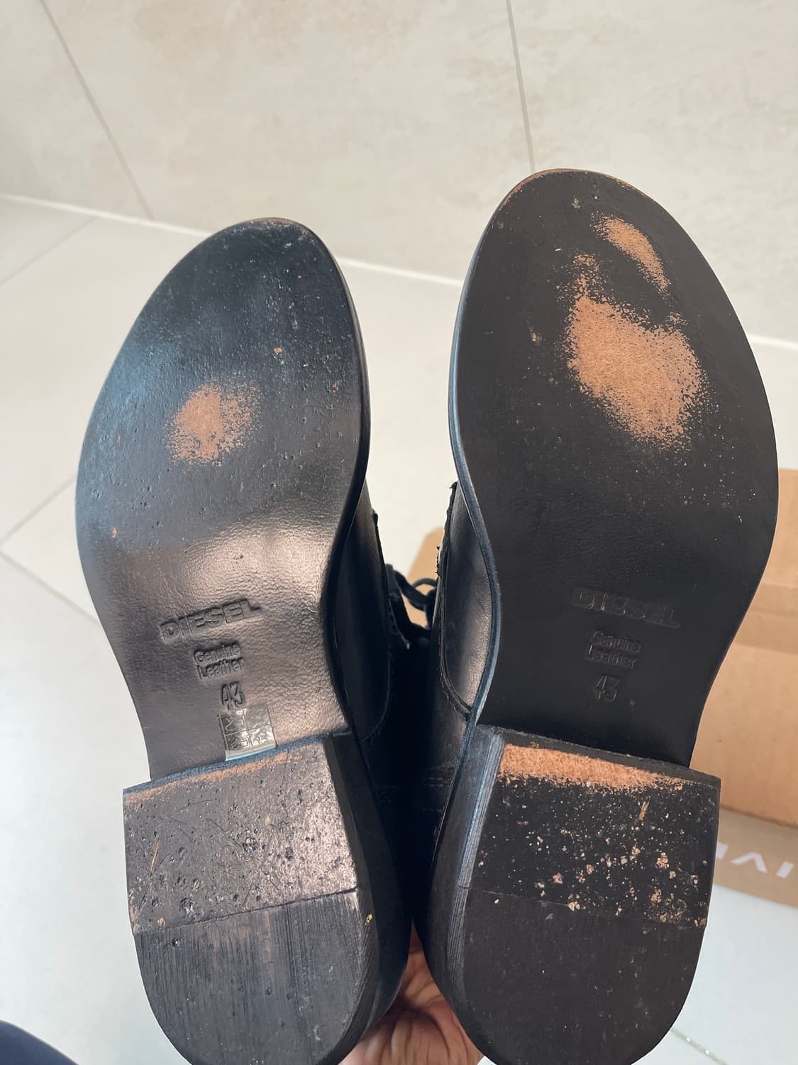 디젤(Diesel) The pit 가죽 집업 부츠 블랙43(280) 상품이미지8