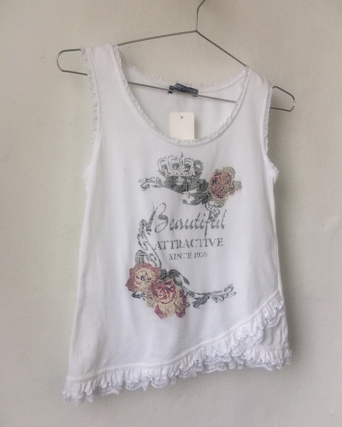 Printing point frill sleeveless 상품이미지6