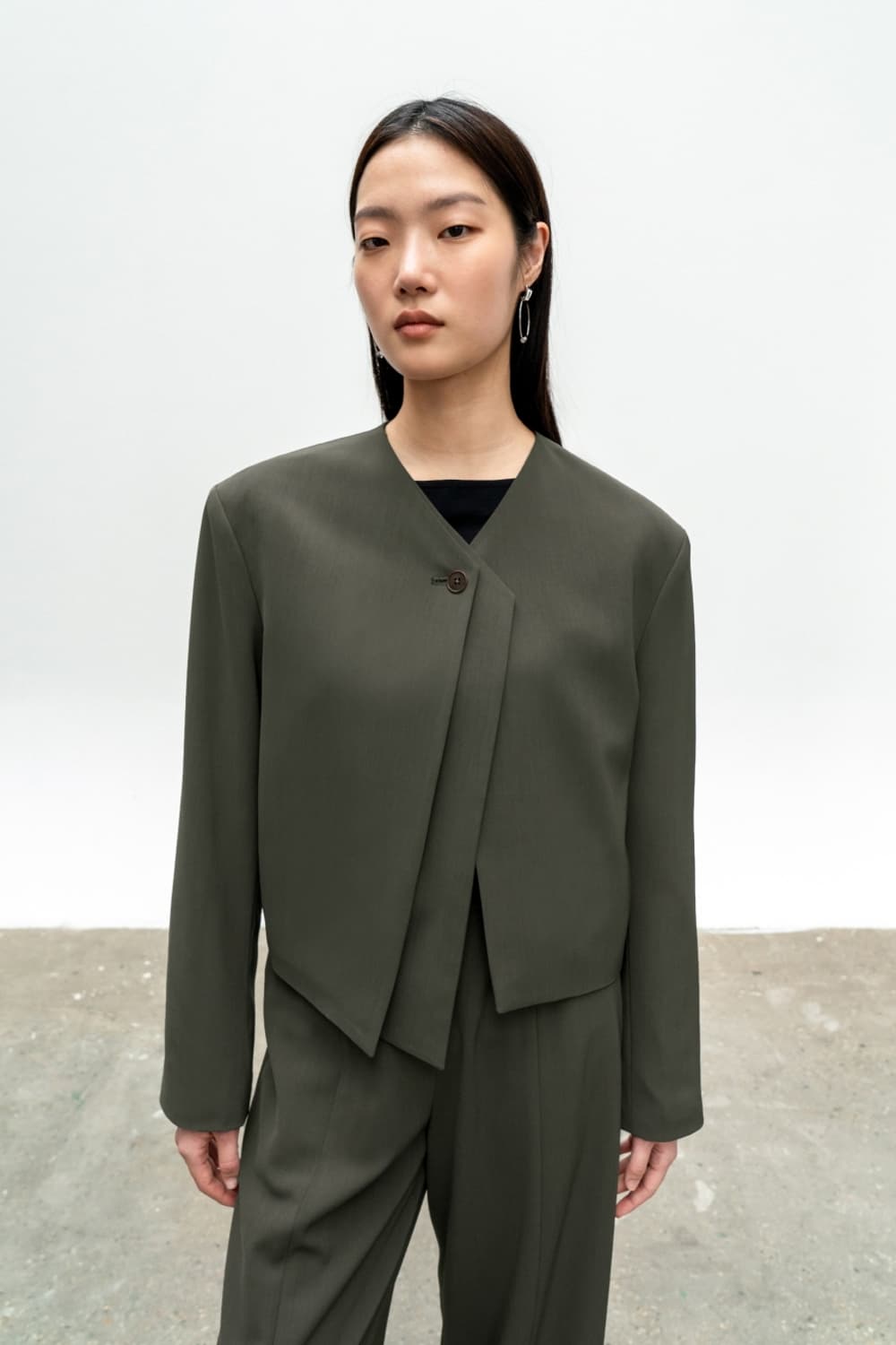 [S] 인사일런스 레이어드 크롭 자켓 상품이미지2