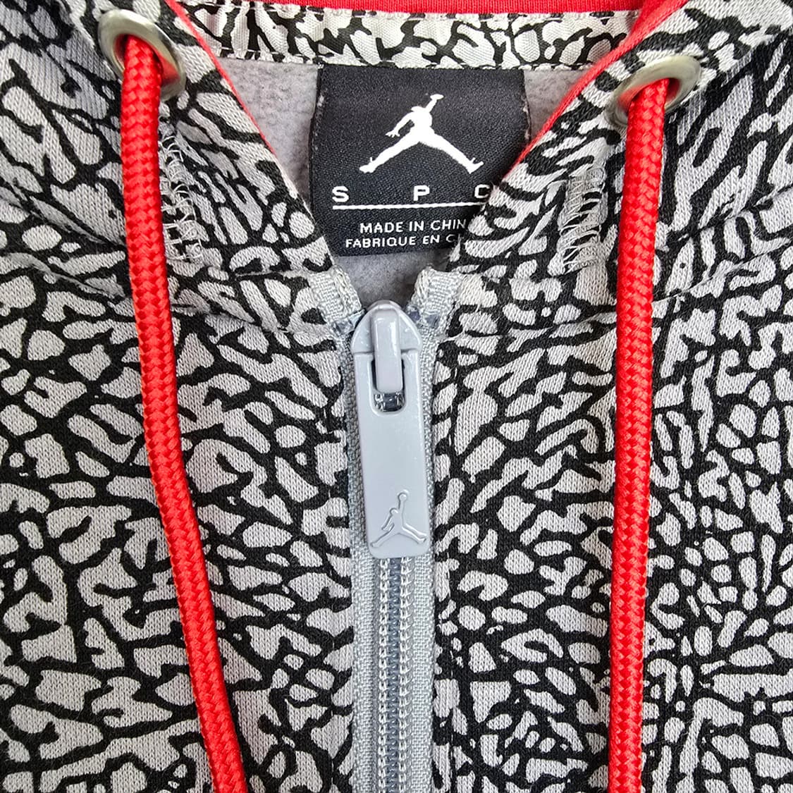 나이키 조던 에어 엘리펀트 코끼리 패턴 풀집 후드집업 S 상품이미지3