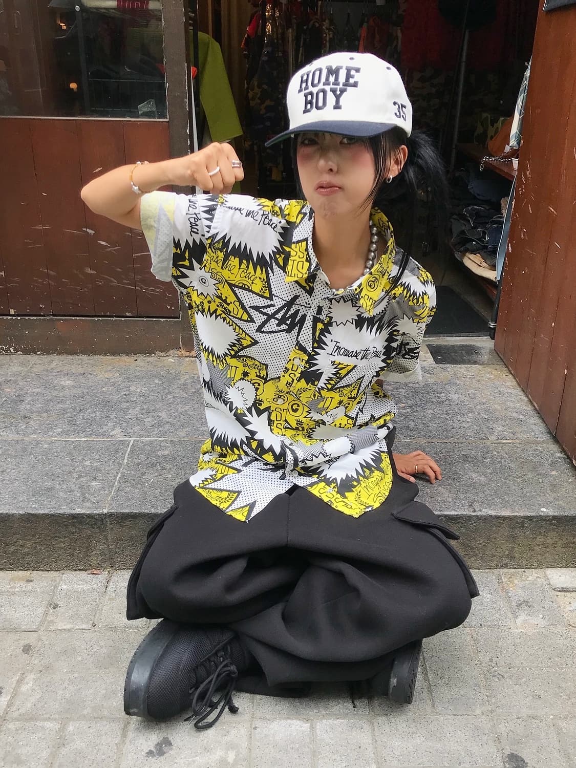 < Stussy 00s Multi Pattern Shirt ! > 상품이미지2
