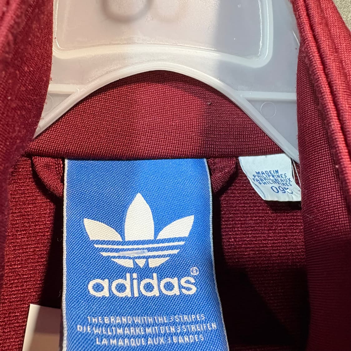 [M] ADIDAS 아디다스 버건디 파이어버드 져지 상품이미지5