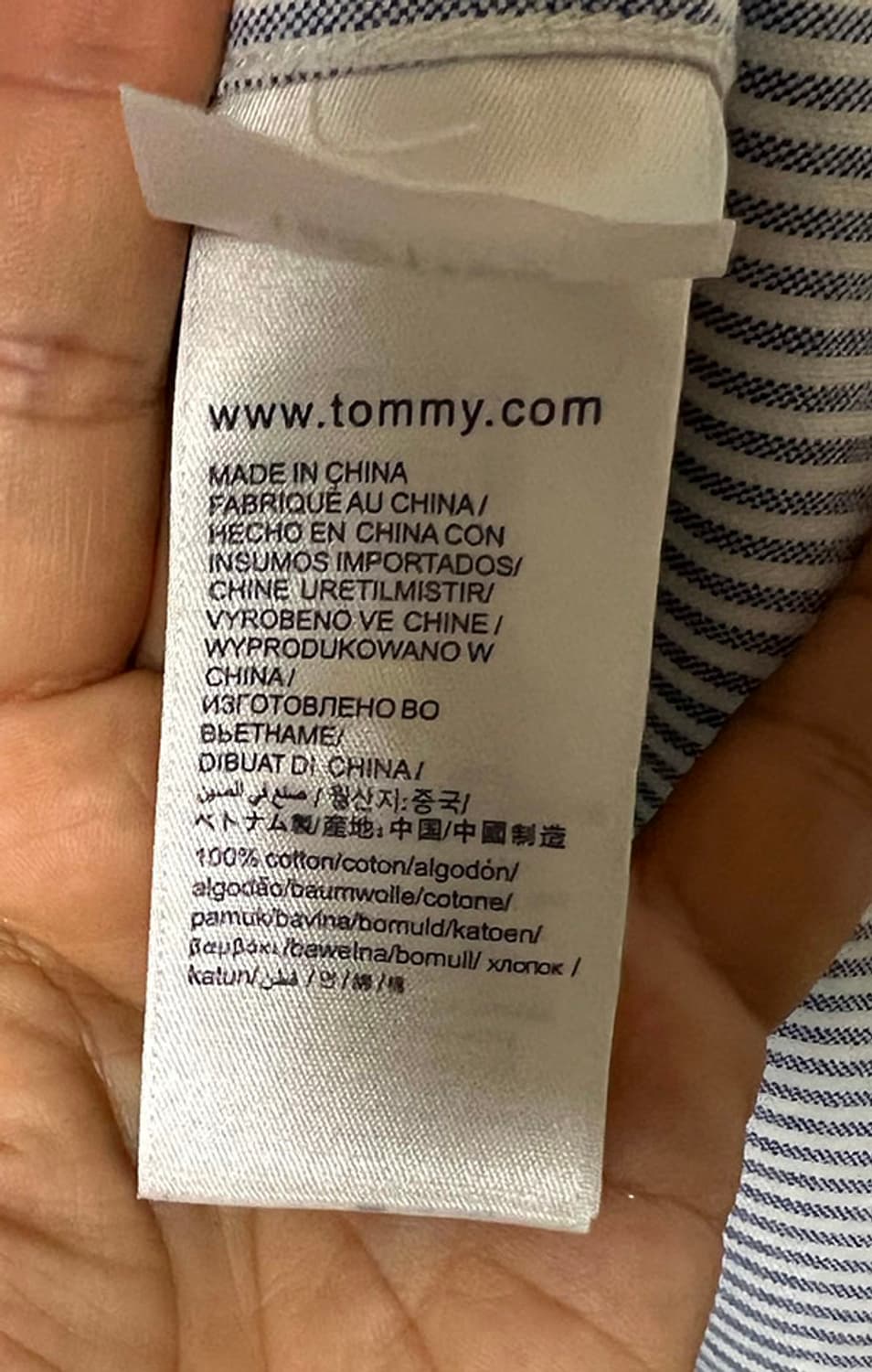 타미힐피거 남자 옥스포드셔츠 스트라이프 춘추 캐주얼 긴팔남방 L 100 상품이미지6