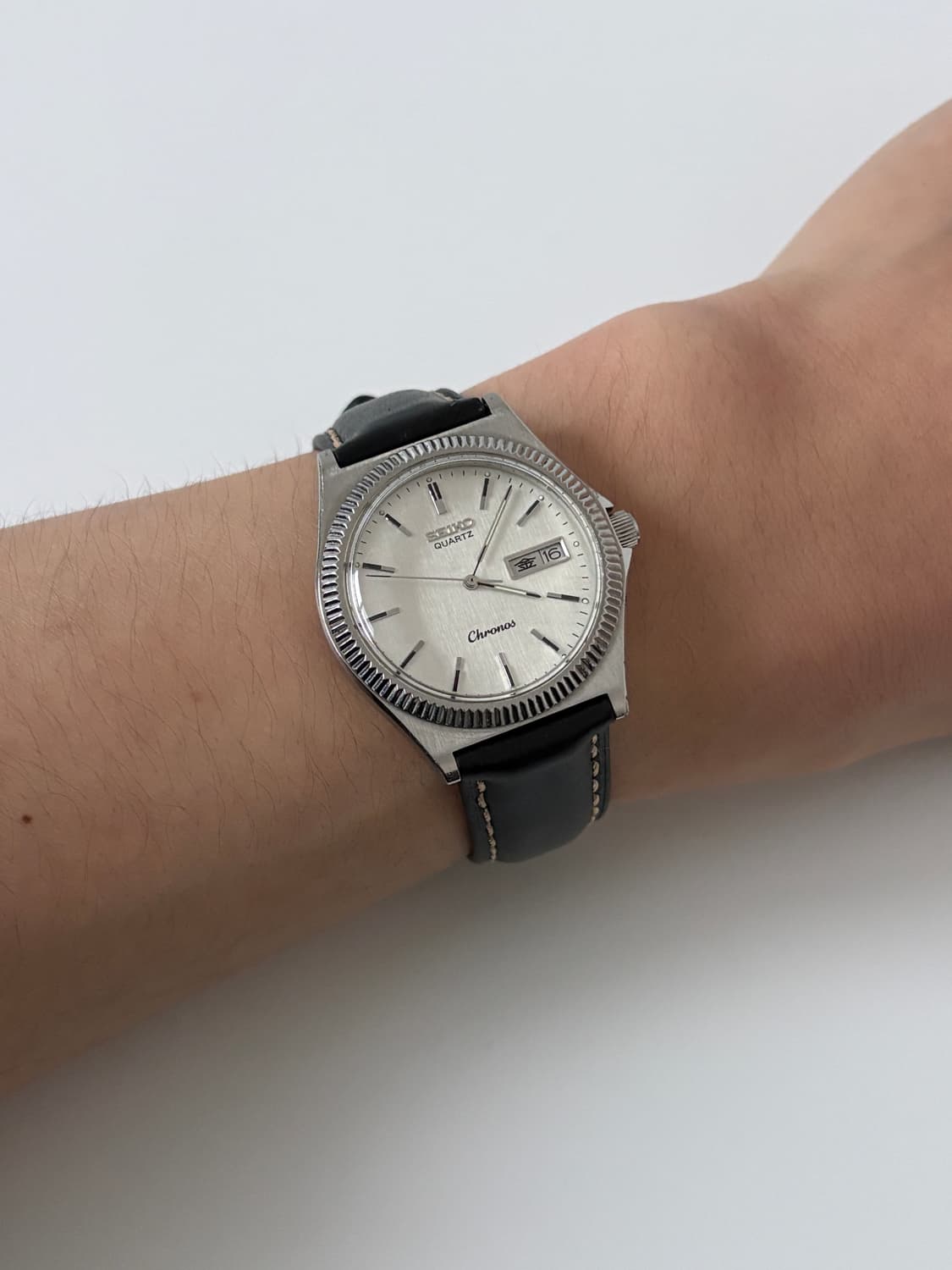 1980s Chorons Bokashi Dial Silver Quartz 상품이미지9