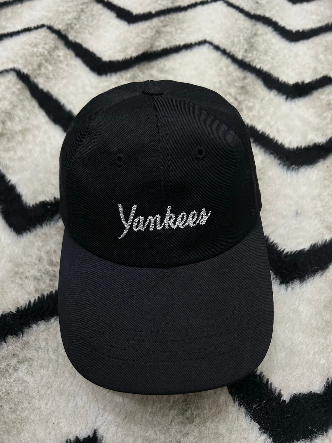 MLB 뉴욕양키스 샤틴 긴챙 캡/블랙 상품이미지2