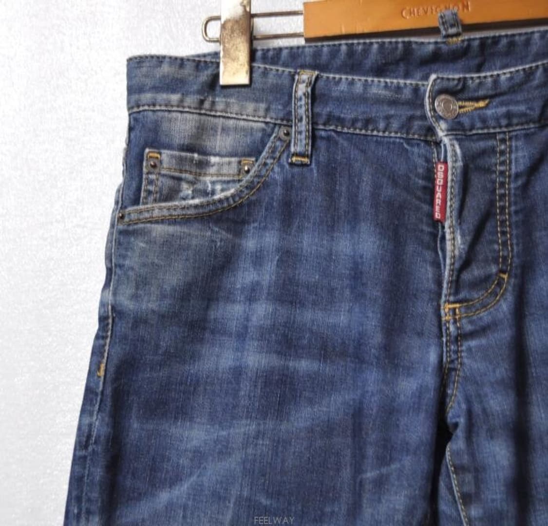 디스퀘어드 남성스팸패치데미지워싱진 상품이미지5