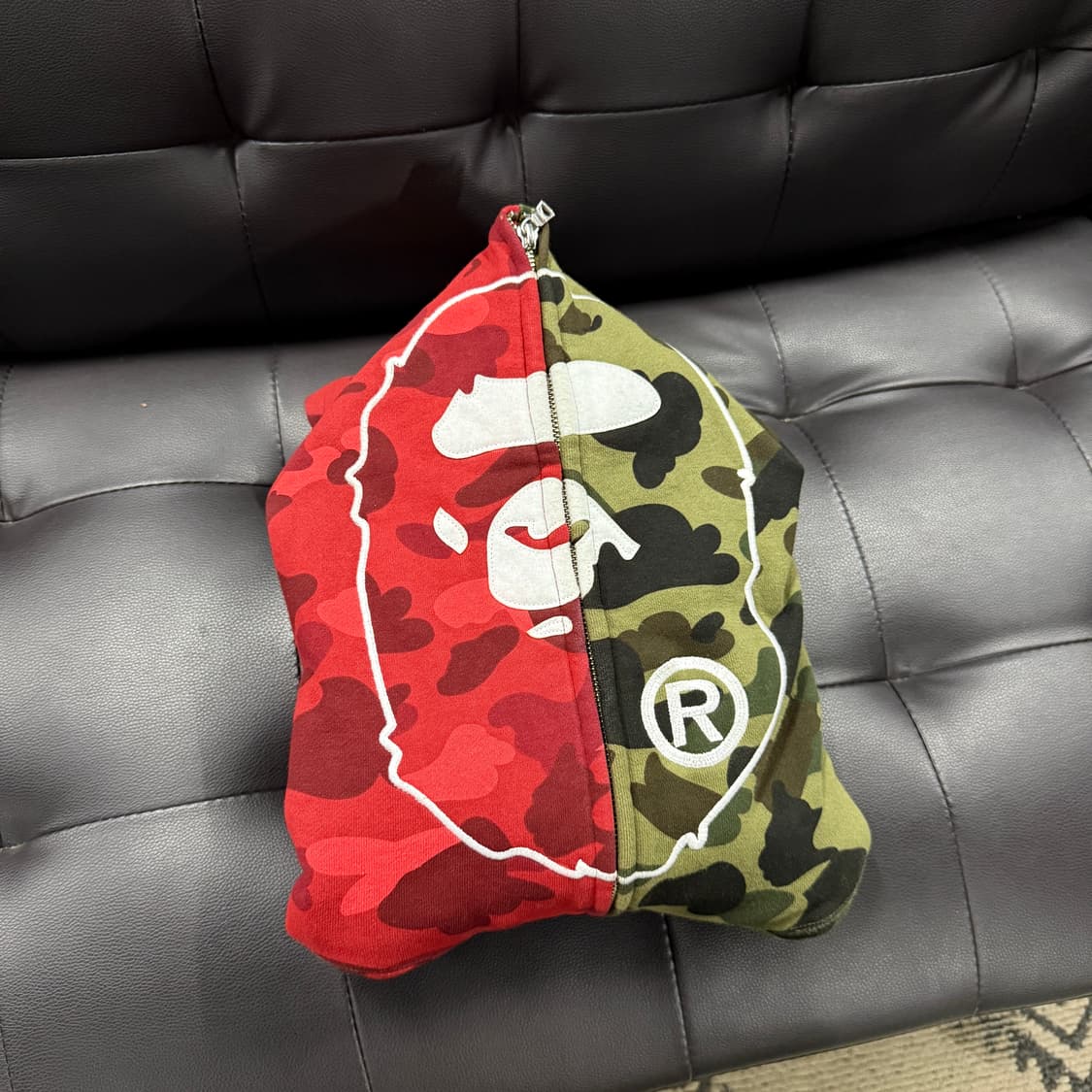 정품 베이프 에이프 헤드 아수라 1st 카모 풀 집업 후디 상품이미지3