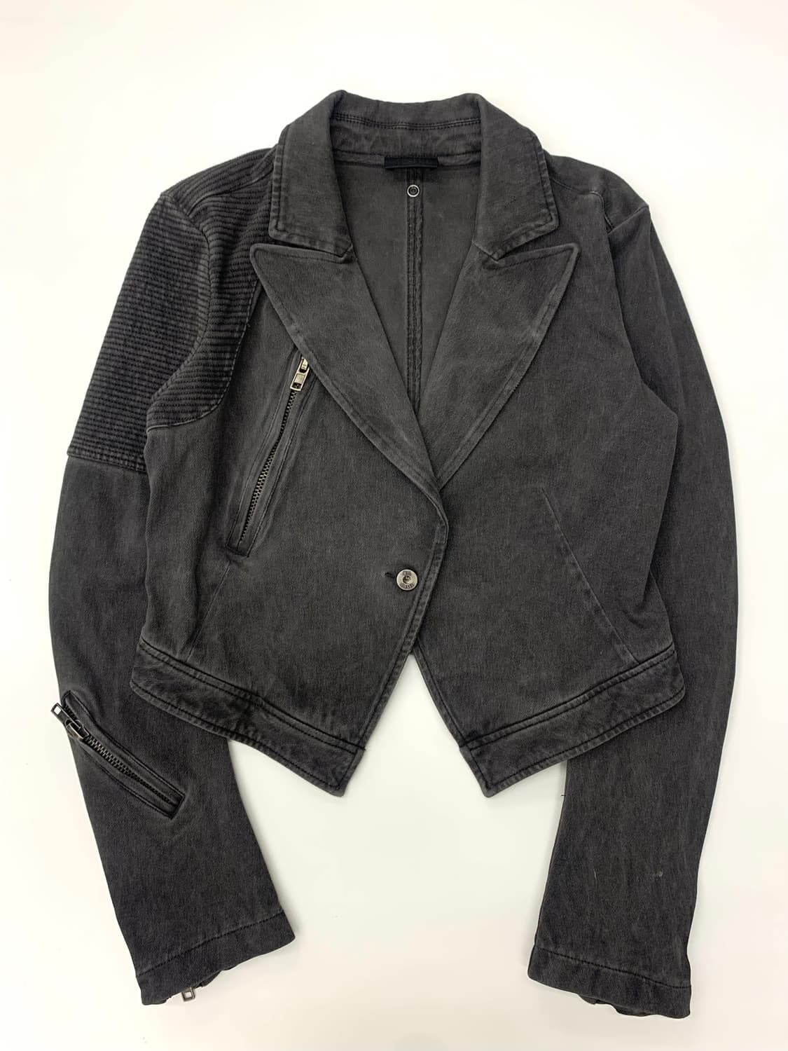 Diesel 디젤 챠콜 코튼 라이더 자켓  상품이미지8