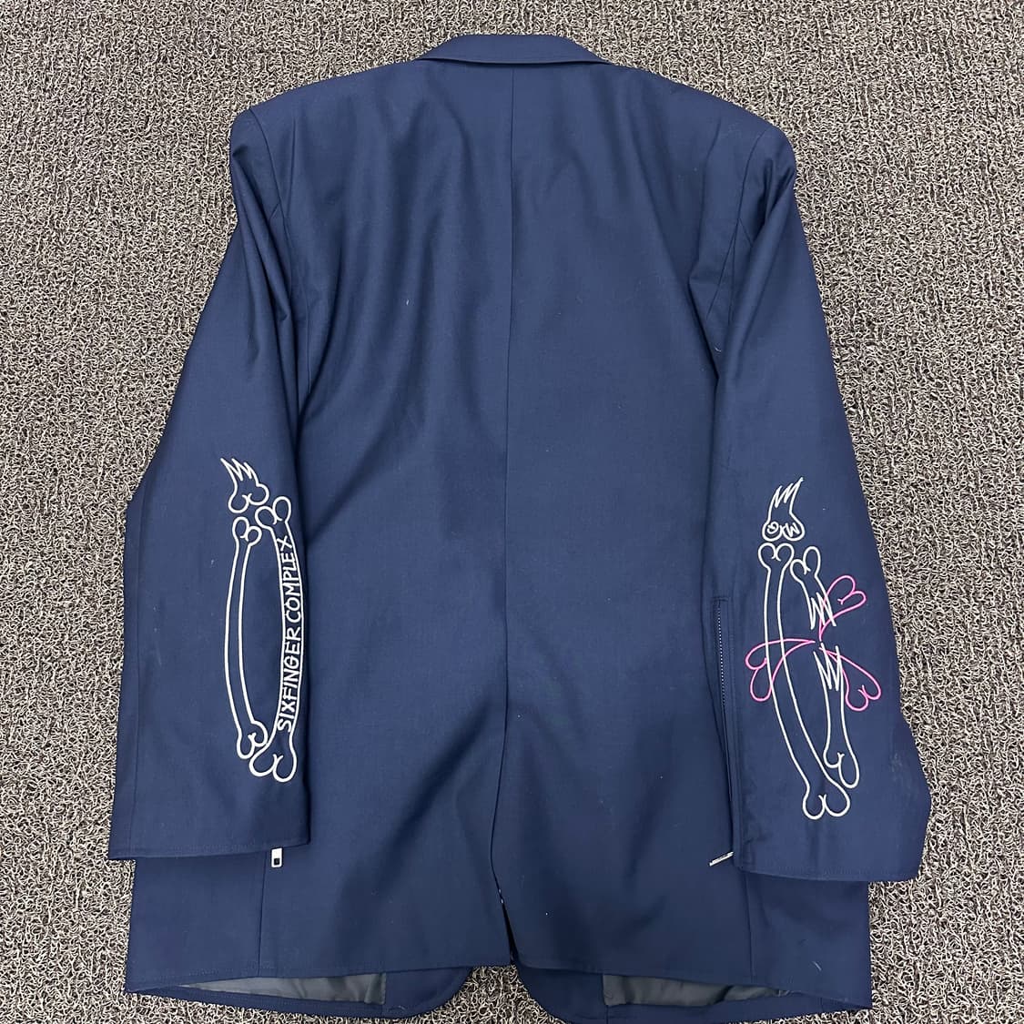 그라피스트 만지 man.g 스켈레톤 자켓 네이비 F 상품이미지5