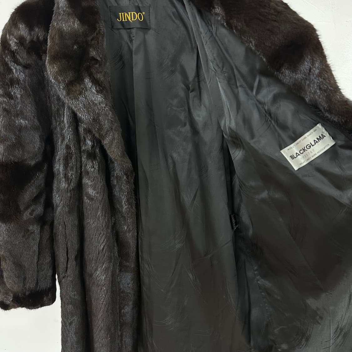 진도 JINDO 블랙그라마 밍크 코트 94-106-165 J26 상품이미지7