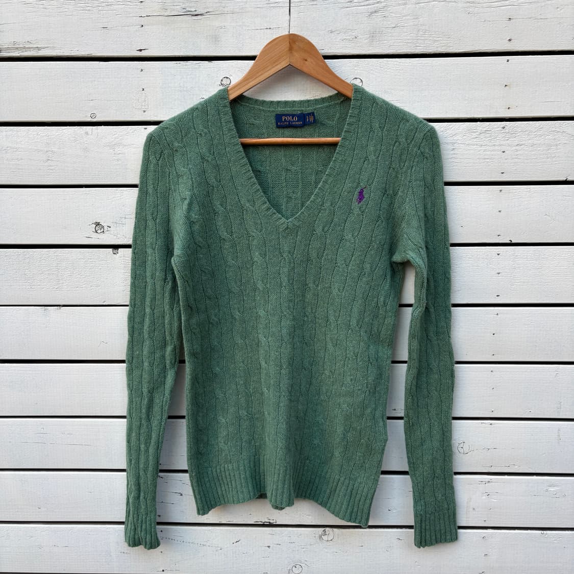 Polo 폴로 울 캐시미어 브이넥 니트 상품이미지1