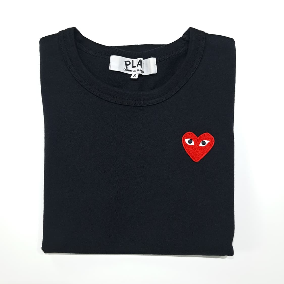 CL788 S 꼼데가르송 일본판 레드하트 블랙 티셔츠 상품이미지8