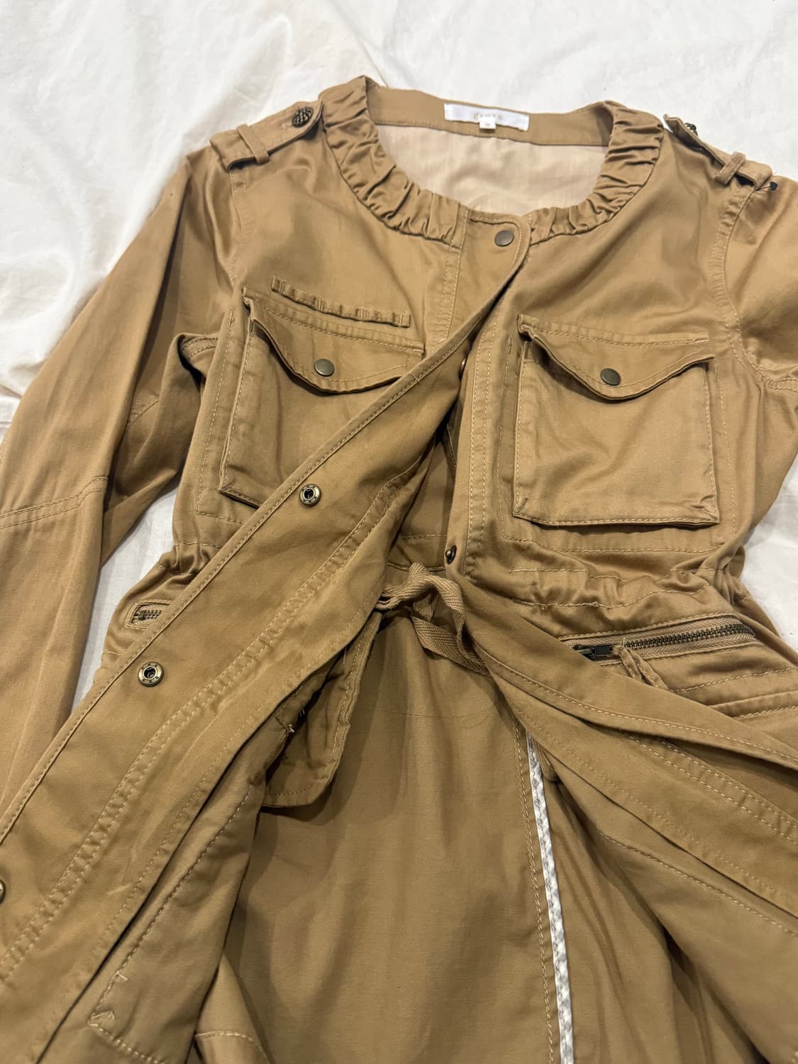 카멜 y2k 멀티포켓 유틸리티 자켓 상품이미지6