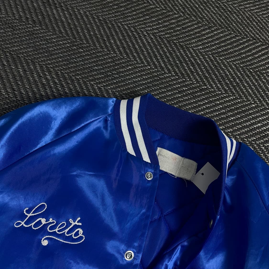 USA 빈티지 레터링 올드스쿨 새틴 바시티 자켓y 3589 상품이미지6