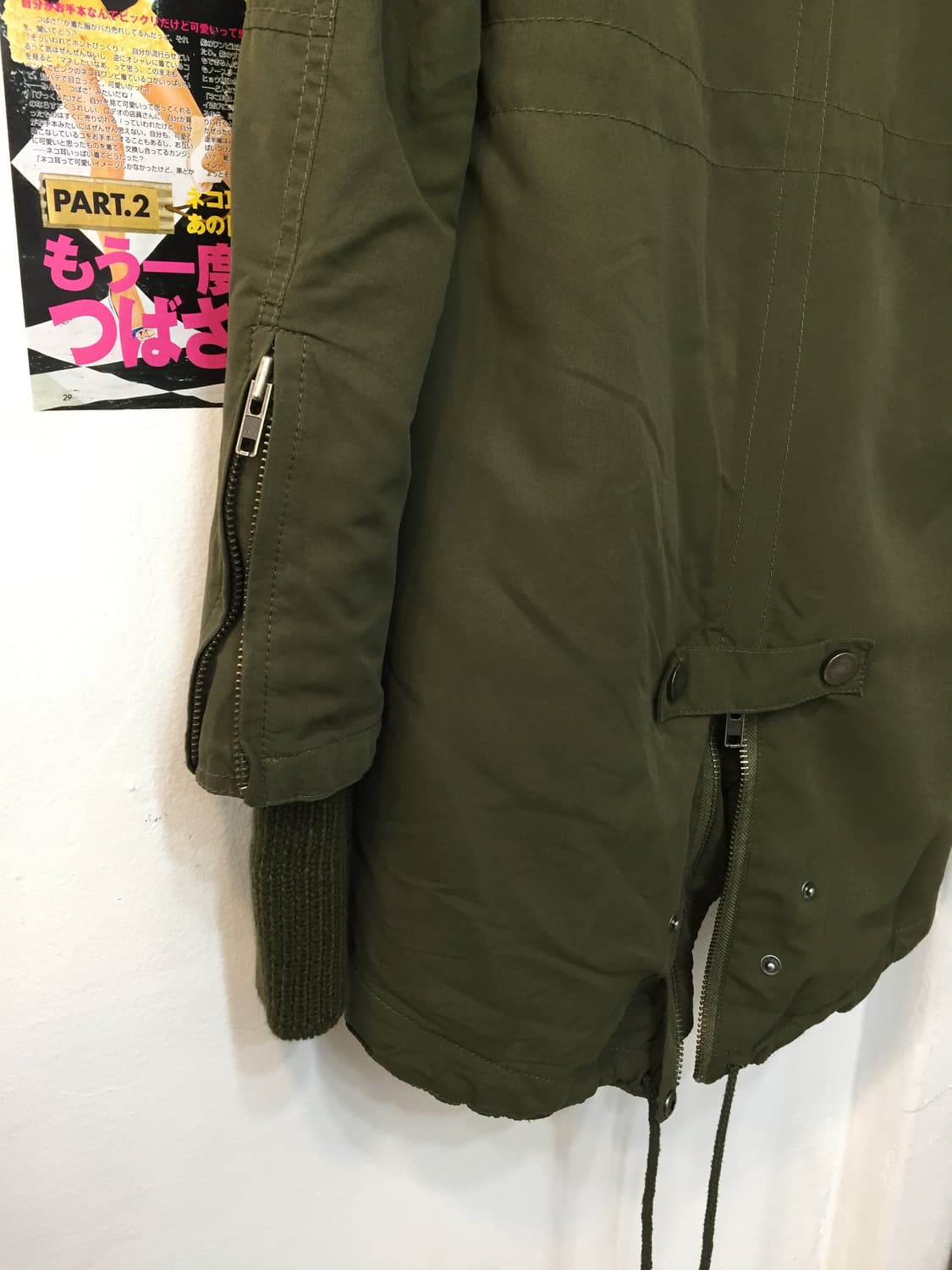 빈티지 퍼 토글 야상 사파리 자켓 상품이미지7