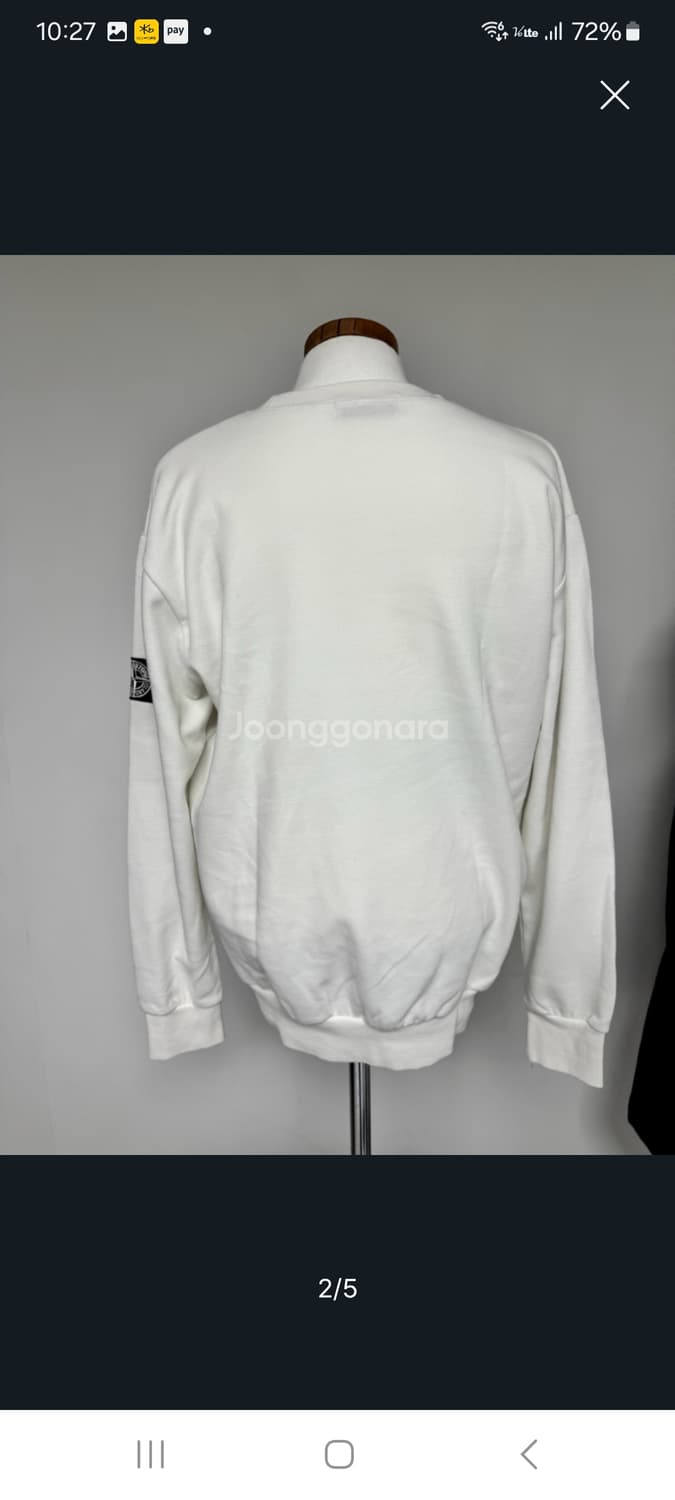 스톤아일랜드 맨투맨 화이트.   M 상품이미지2