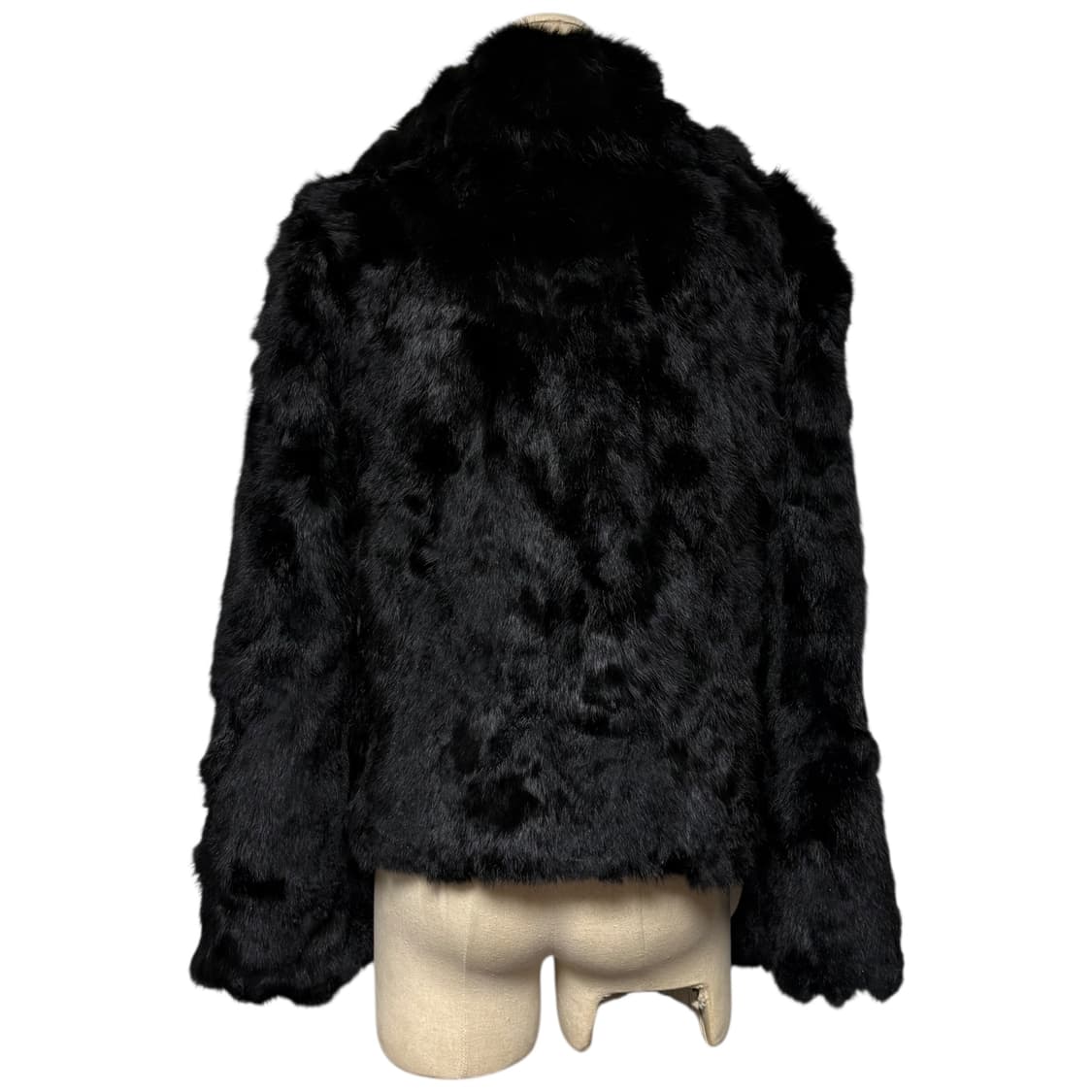 3750 블랙 토끼털 퍼자켓 상품이미지2