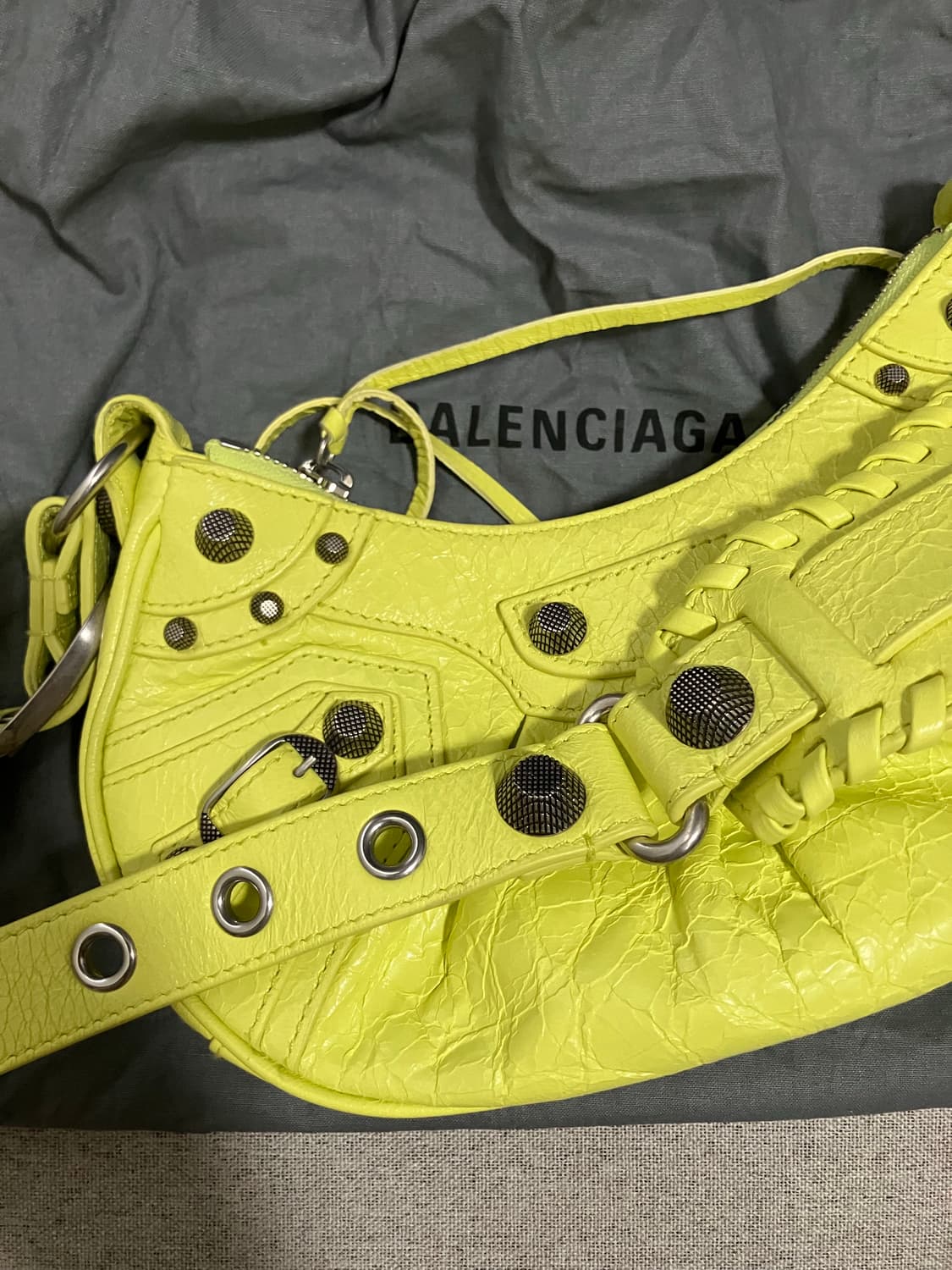 [XS] 발렌시아가 르카골 숄더백 라임 상품이미지6